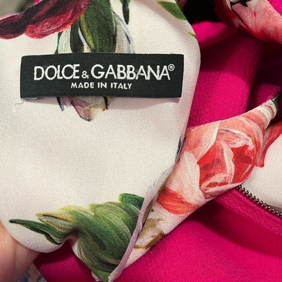 Dolce & Gabbana Pink Sequined Round Neck Shift Dress Sz IT 36 (M) NWOT - Picture 6 of 11